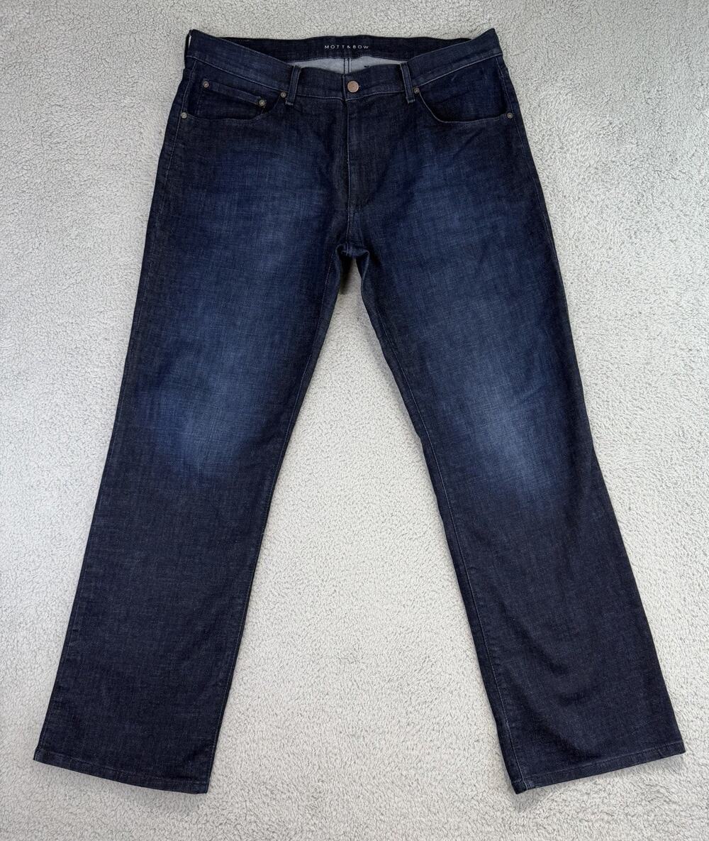 Mott & Bow Crosby Straight Jeans - Men's 40x32 - 6 Month Wash Blue Stretch Denim